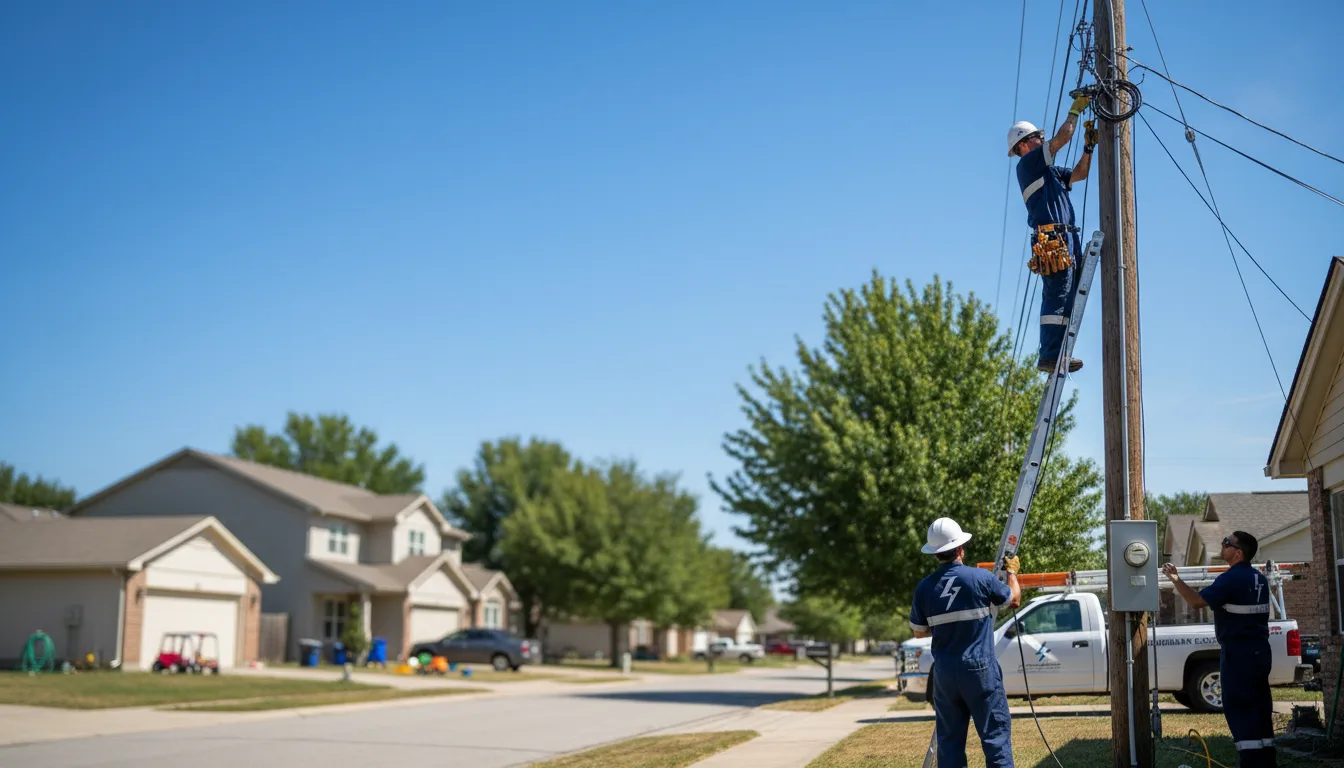 Residential electrician providing installation services in West Point, MS